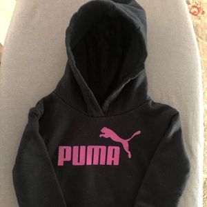 Black with Pink Puma sweatshirt 12M